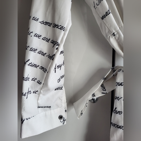 Casual script printed jumpsuit - Picture 3 of 12